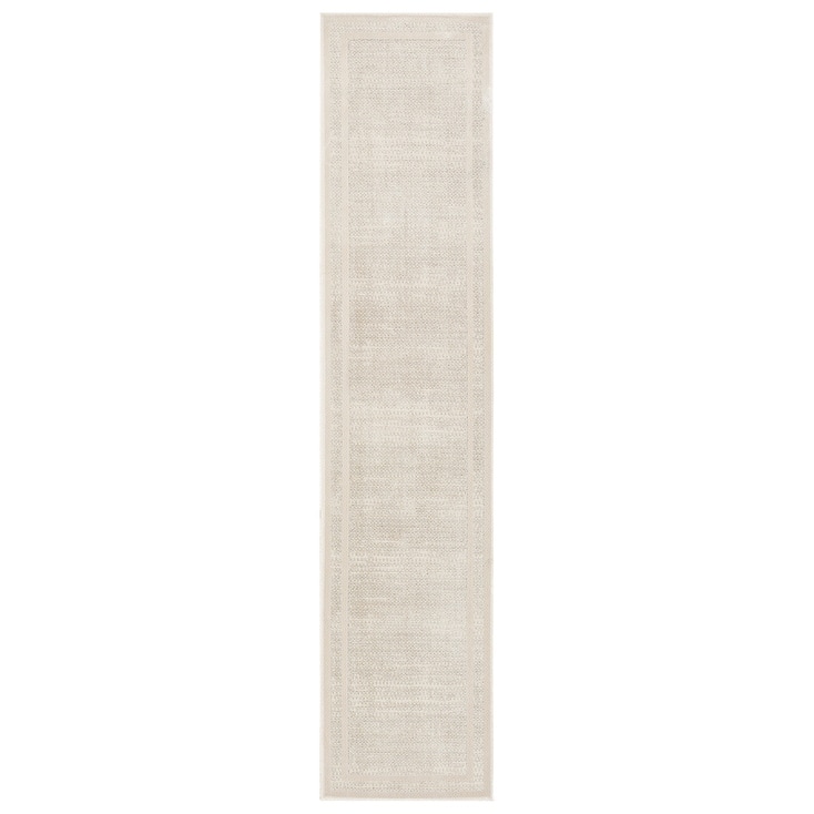 DKNY Grand Street Ivory Taupe Contemporary Chic Indoor Rug - 2'2" x 10' - Ivory/Taupe