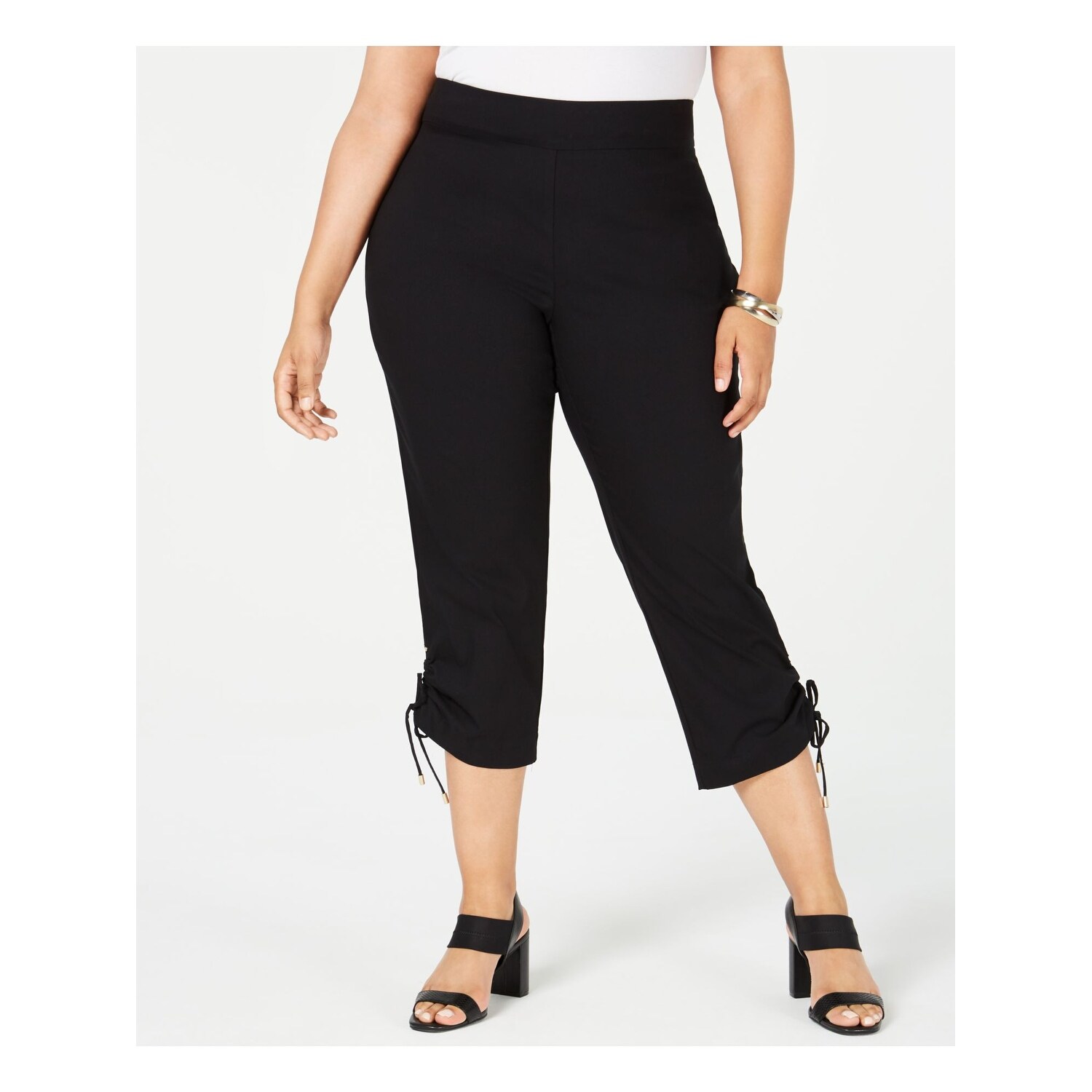 womens black capri pants
