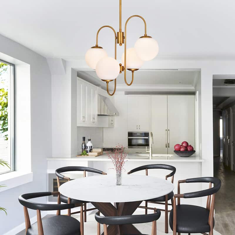Eziz Gold 4-light Chandelier