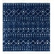 preview thumbnail 63 of 62, SAFAVIEH Berber Fringe Shag Liller Trellis Area Rug 6'7" Square - Dark Blue/Ivory - Square