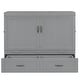 preview thumbnail 5 of 12, Full Murphy Bed with USB Ports, Large Drawers and Metal Handles