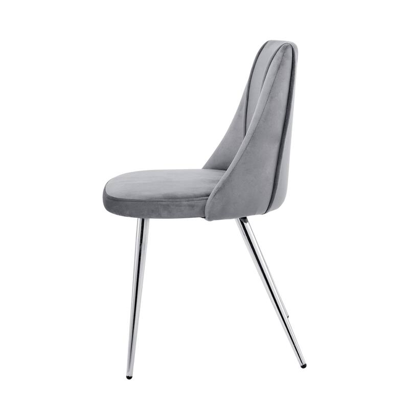 Upholstered Dining Chair Set of 4 - Grey