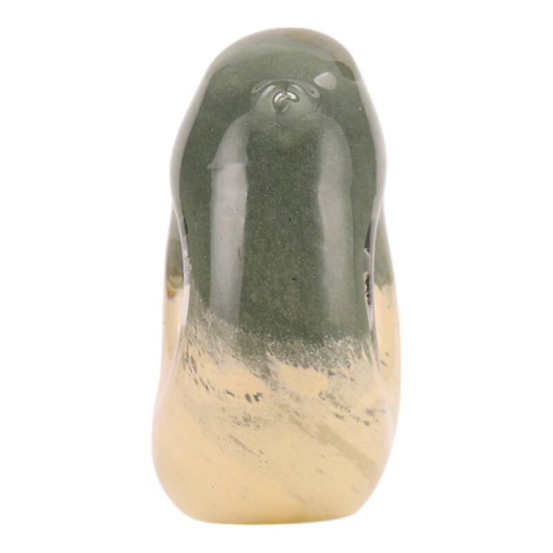 Artistic Glass Bird Statue with Hollow Center - Green