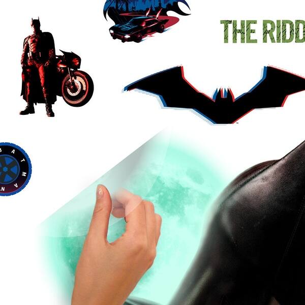 RoomMates Batman Peel And Stick Wall Decals - XL Giant Removable Wall Stickers For Bedroom Decor