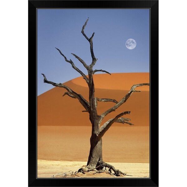 "Namibia, Sossusvlei, Deadvlei" Black Framed Print