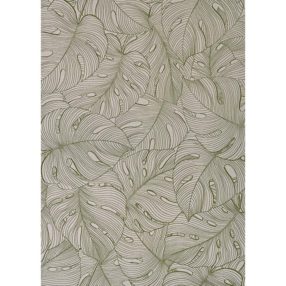 Dream Decor Rugs Juniper Monstera Indoor Outdoor Area Rug