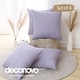 preview thumbnail 81 of 89, Deconovo Faux Linen Throw Pillow Covers 4 PCS(Cover Only) 16"x16" - Pastel Purple