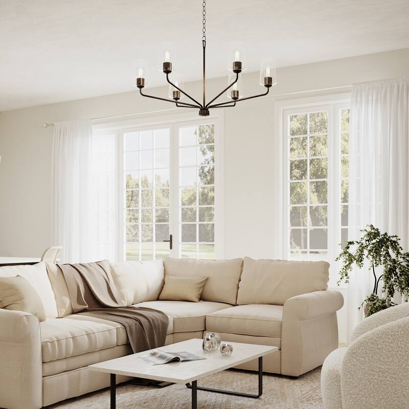 Progress Lighting P400444 Celino 6 Light 40" Wide Chandelier