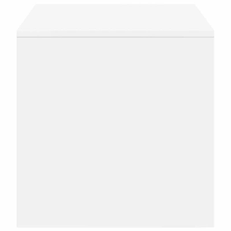 vidaXL TV Cabinet White Engineered wood 39.4 in x 15.7 in x 15.7 in - 15.7 x 39.4 x 15.7 in