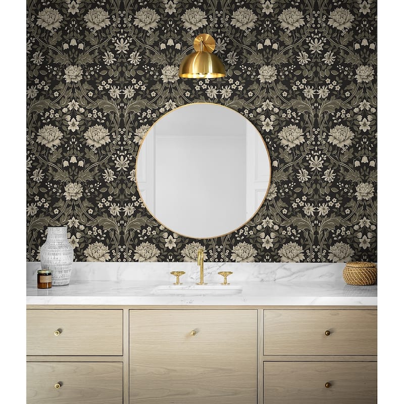 NextWall Honeysuckle Trail Peel and Stick Wallpaper