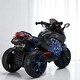 preview thumbnail 42 of 58, 12V Kids Electric Ride-On Motorcycle with Manual Throttle, LED Wheel Lights, Bluetooth Music- Battery Powered Motorbike