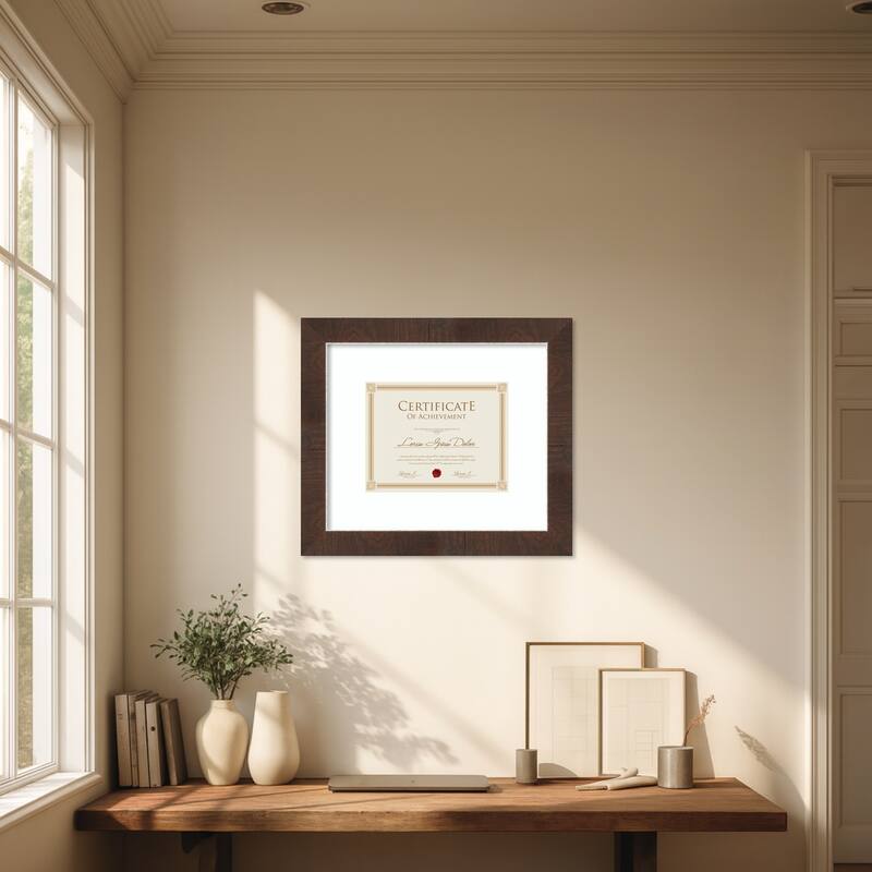 Wildwood Brown Narrow Framed Picture Frame, Photo Frame