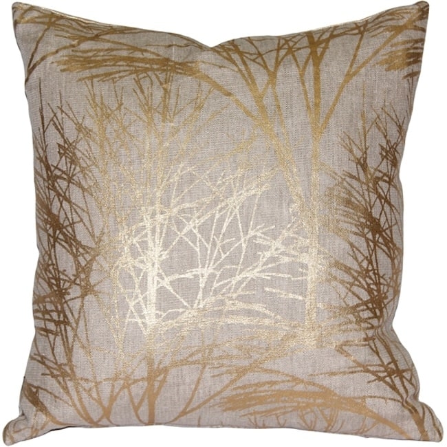 Forest Linen 19x19 Throw Pillow