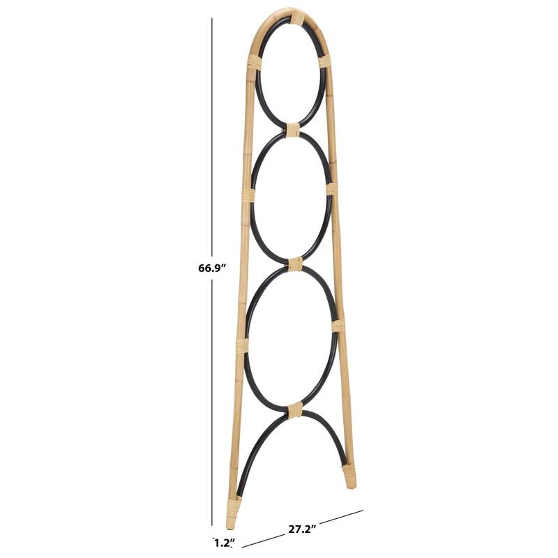 SAFAVIEH Madhavi 3 Tier Towel Hanger - 27.2"W x 1.2"D x 67"H - 27"W x 1"D x 67"H