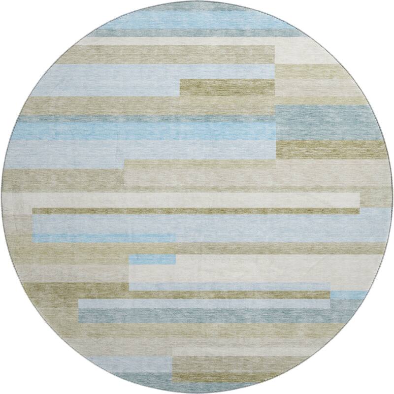 Premium Washable Super Soft Stripes Stacked Mayfield Rug