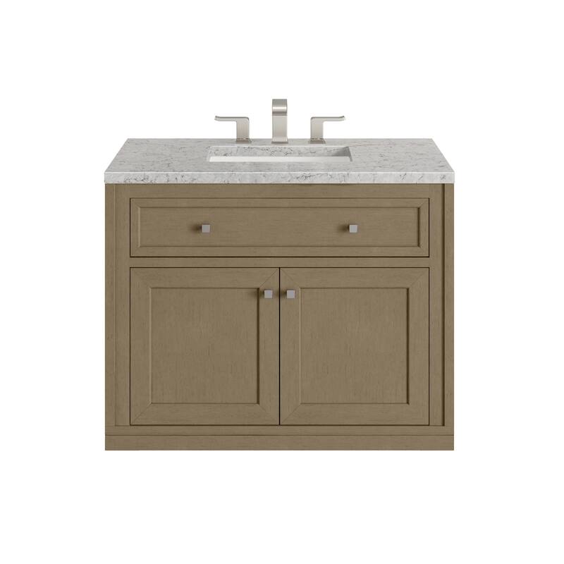 Chicago 36" Single Vanity, Walnut Whisper