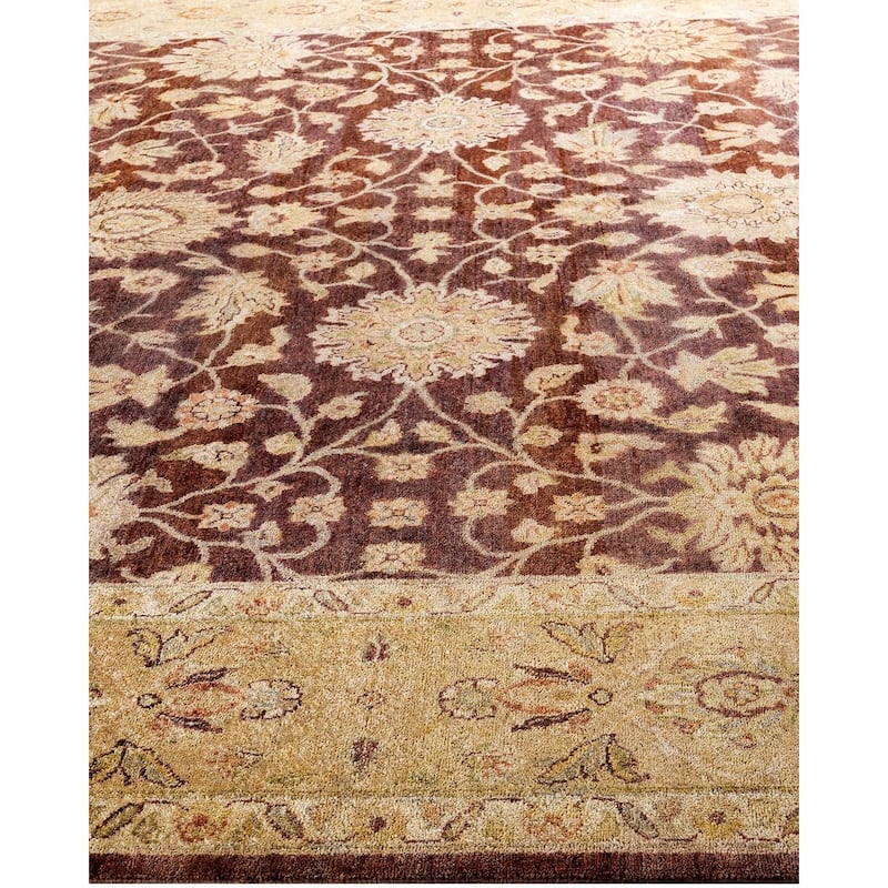 Oushak One-of-a-Kind Handmade Area Rug, Red - 9' 1" x 11' 10"