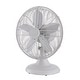 preview thumbnail 1 of 12, Good Housekeeping's All-Metal 3-Speed 12" Oscillating Office Desk Table Fan
