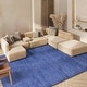 preview thumbnail 10 of 18, SAFAVIEH California Premium Shag Izat 2-inch Thick Area Rug - Silver - 5'3" Square