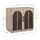 preview thumbnail 8 of 6, Coast to Coast Nichols 2 Door Cabinet Black Grey