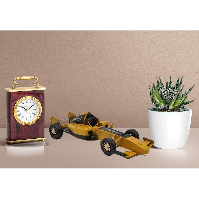 Vintage 2001 Ferrari F1 Yellow Car Racing 1 Car Automobile Masterpiece
