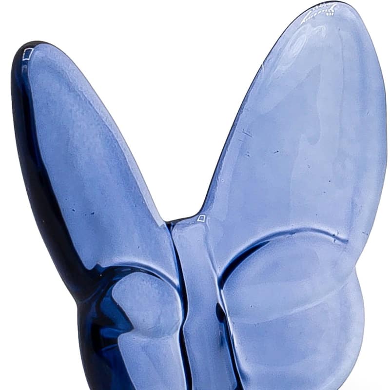 HomeRoots 3" Dark Blue Crystal Butterfly Figurine Tabletop Sculpture