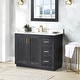 preview thumbnail 75 of 196, Altair Gazsi Bathroom Vanity with Composite Stone Countertop without Mirror