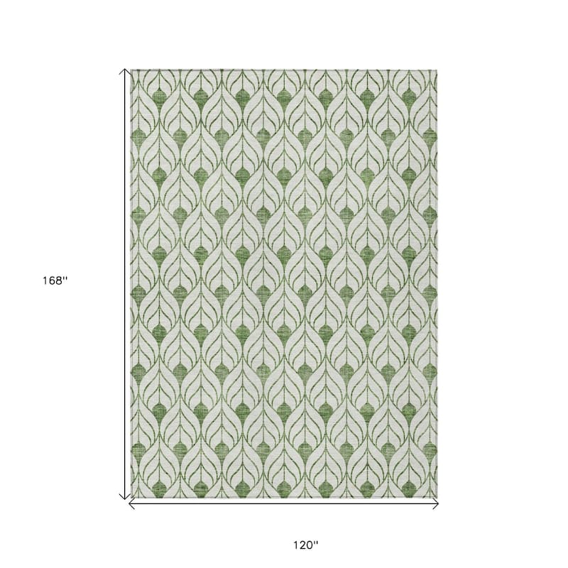 HomeRoots Geometric Transitional Rectangle Outdoor Rug