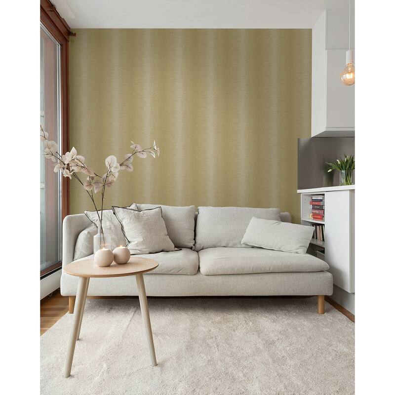 Seabrook Designs Senna Ombre Stripe Unpasted Wallpaper - 27 in W x 27 ft. L