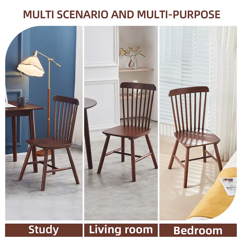 4 Pieces of Dining Chair,Rubber Wood Material, Dining Chair, Solid Wood Chair, Solid Wood Dining Table Chair, Living Room Chair
