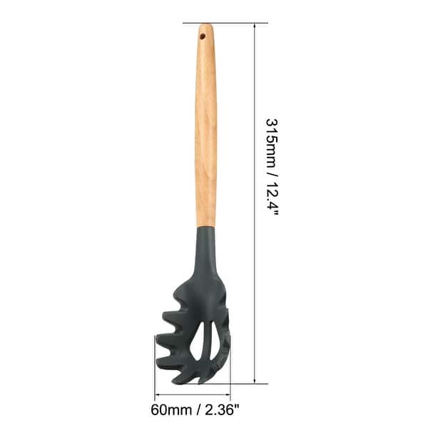Pasta Server Kitchen Utensil Silicone Cooking for Nonstick Cookware ...