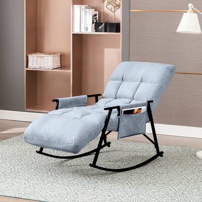 Adjustable Rocking Chair Lounge Chair, Modern Lounger Sofa,Can Lie or Sleep Lazy Chair, Single Rocker Chair