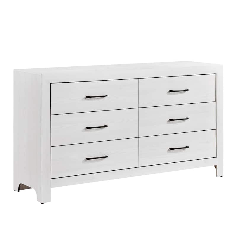 Dresser of 6x Drawers Wooden Bedroom Furniture