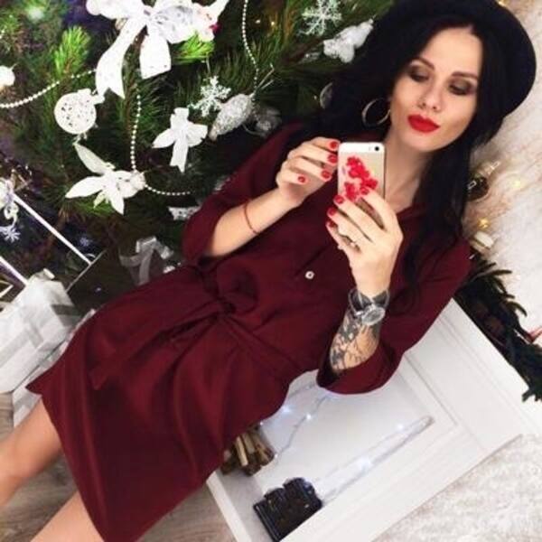 Shop Women Belt Shirt Dresses 2018 Spring Autumn Casual Loose
