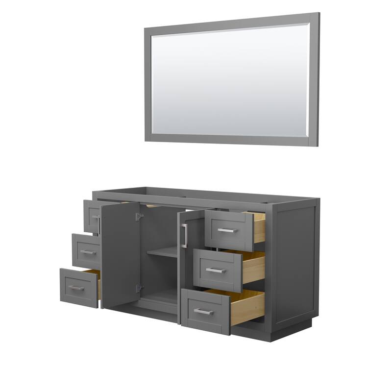 Miranda Bathroom Vanity Cabinet, 58-Inch Mirror