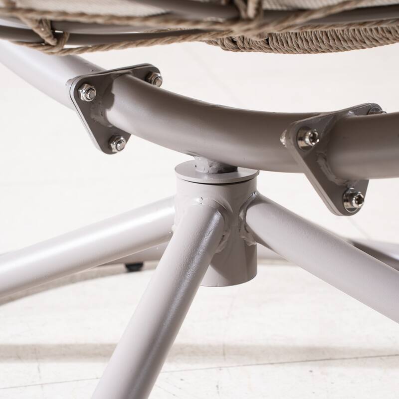 48.8" Outdoor Rocking Chair with Padded Cushion