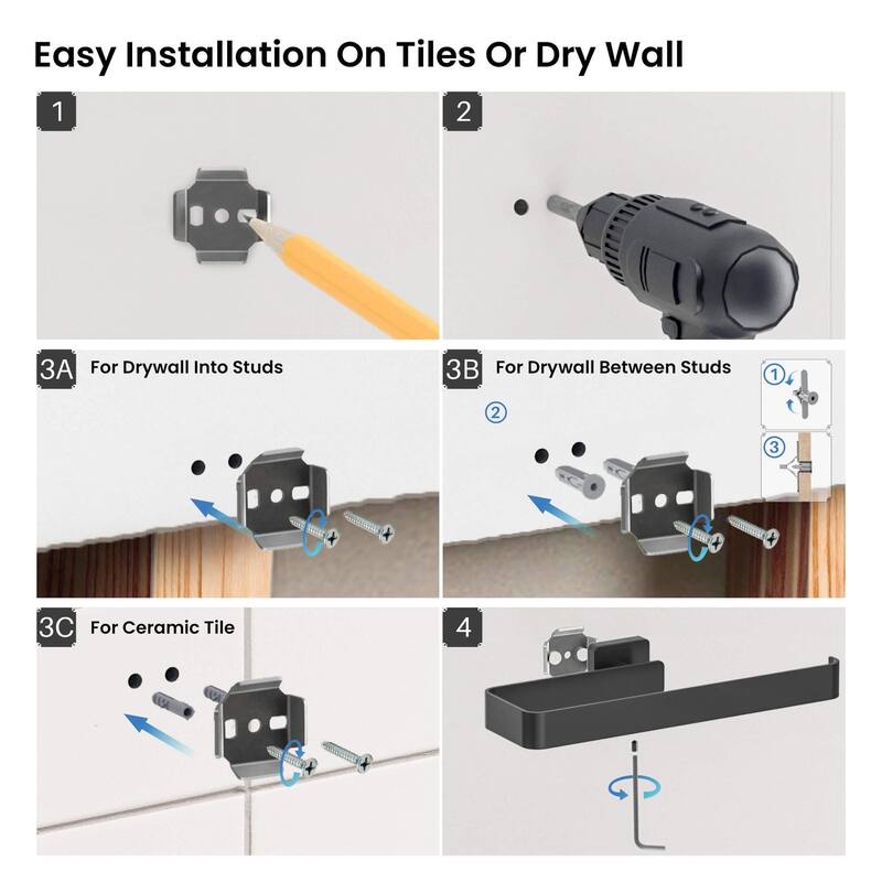 Blaze 10 inch Bathroom Towel Bar