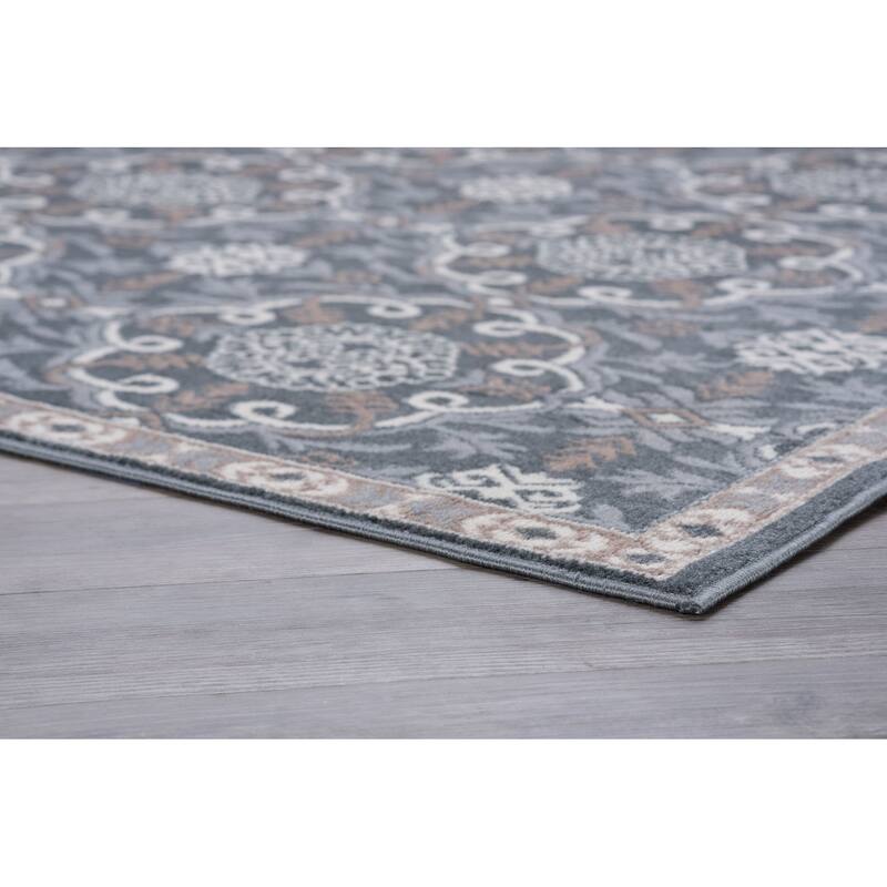 Hamilton Traditional Damask Indoor Area Rug