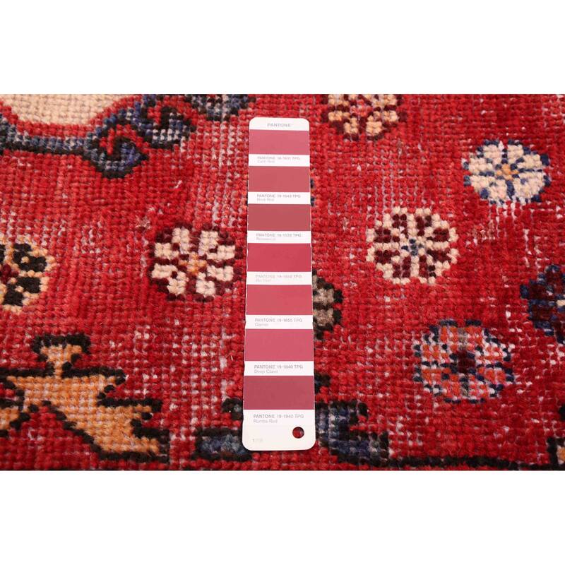 ECARPETGALLERY Hand-knotted Andelz Red Wool Rug - 5'0 x 9'6