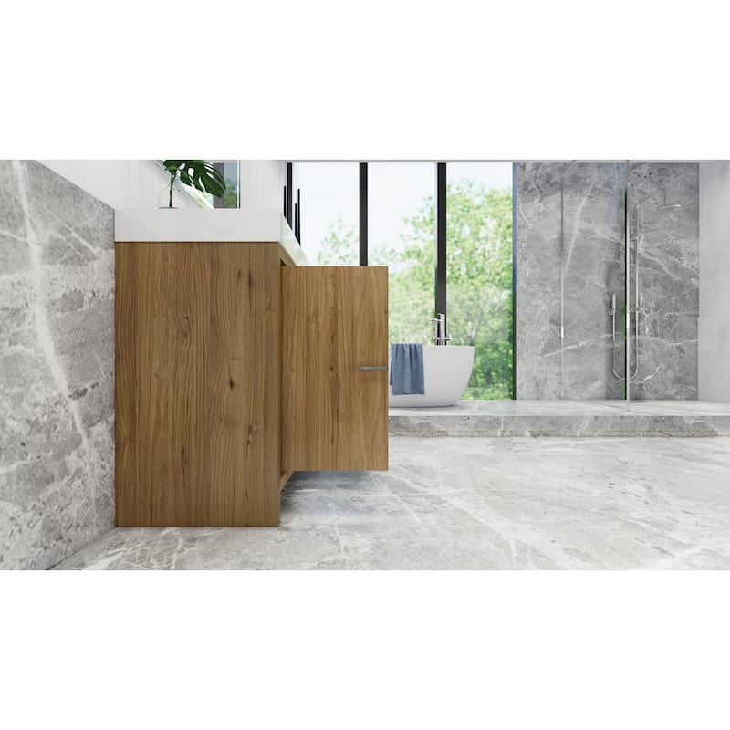 Dove 48'' Freestanding Vanity with Reinforced Acrylic Sink