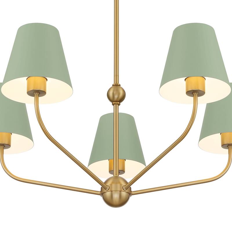 Crystorama Lighting Group XAV-B9315 Xavier 5 Light 28" Wide Chandelier