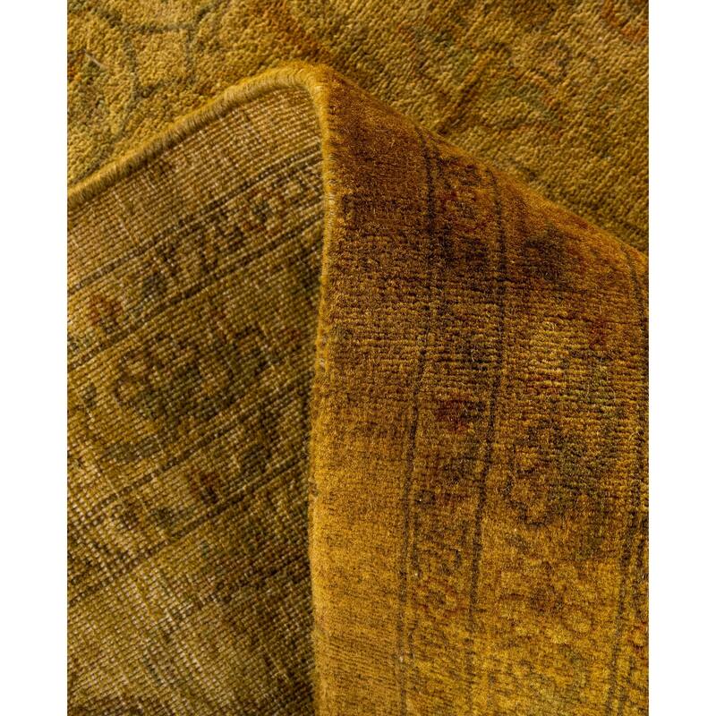 Overdyed One-of-a-Kind Hand-Knotted Area Rug - Gold - 8' 1" x 10' 5"