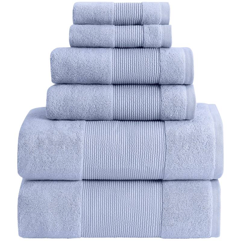 Modern Threads Air Cloud 6-Piece Bath Towel Set