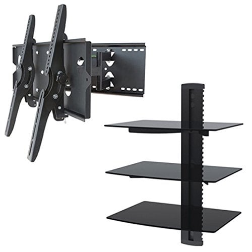 Shop 2xhome New Tv Wall Mount Bracket Dual Arm Triple Shelf Package Secure Cantilever Led Lcd Plasma Smart 3d Wifi Flat Panel Overstock 12108170
