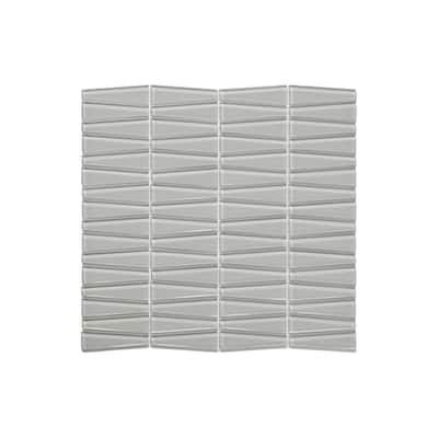 Coastline 12 in. x 13 in. Glass Mesh-Mounted Mosaic Wall Tile