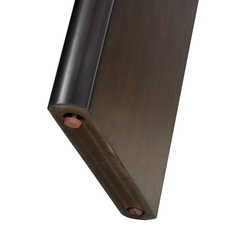 Elegant Minimalist Console Table with Rounded Edges and Sturdy Shelf Design for Entryway