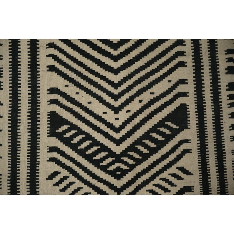 Hand Woven Oriental 100% Wool Carpet Southwestern Tribal Multi-Colored Kilim Area Rug - 10' 3'' X 10' 3''