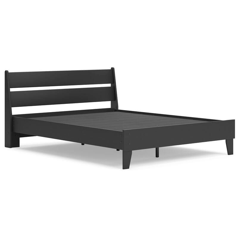 Signature Design by Ashley Socalle Black Panel Platform Bed