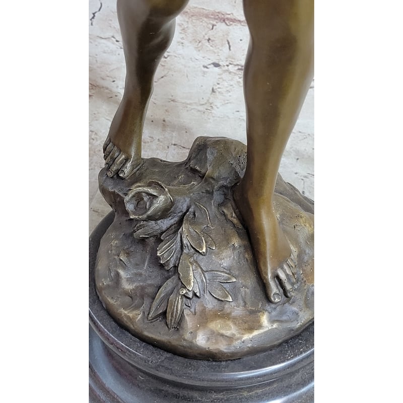 Signed Moreau Large Angel Cupid Love Bronze Sculpture Romance Sculpture Figure