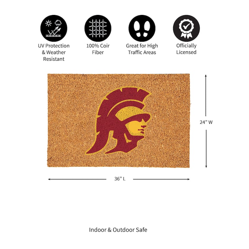 University of Southern California Full Color Indoor/Outdoor Coir Mat